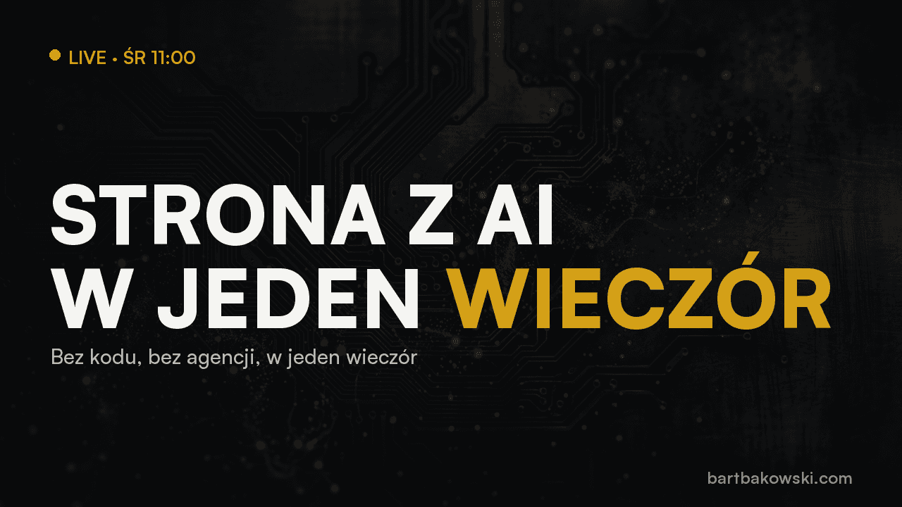 Strona albo landing z AI w jeden wieczór
